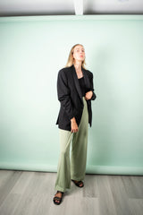 Black Tuxedo oversized blazer outfit