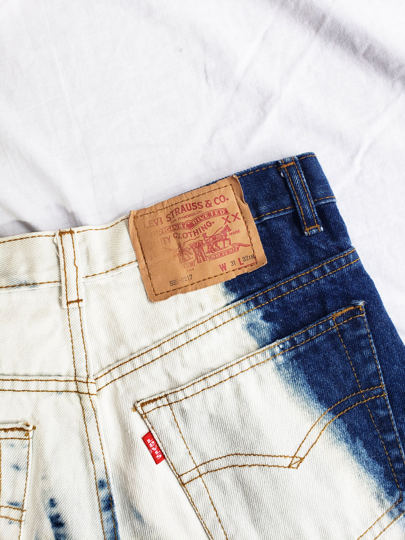 Pipe Bleached Levis - Size 31 Straight Leg