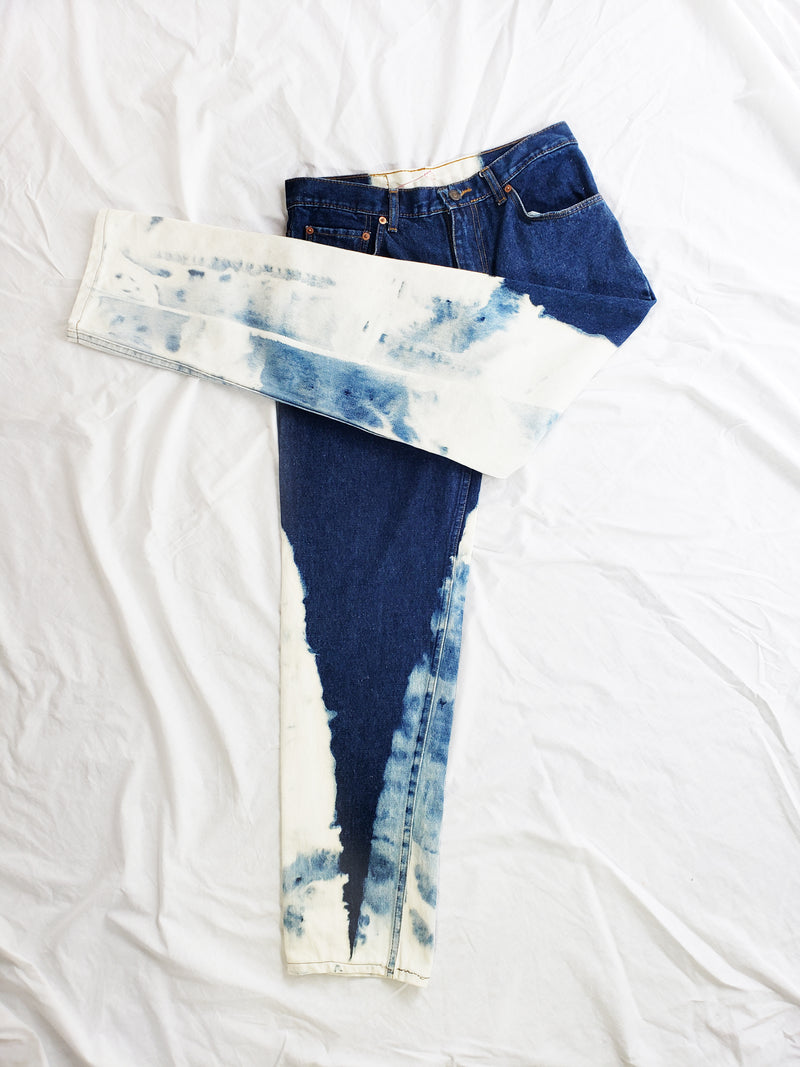 Pipe Bleached Levis - Size 31 Straight Leg