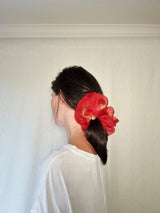 Mega Scrunchie In Gold Red Duo