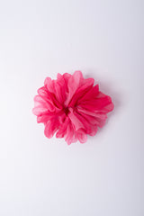 Micro Scrunchie In Neon Pink Tie-Dye