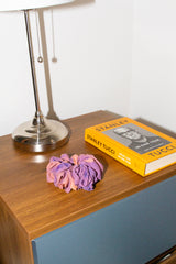 Micro Scrunchie In Purple Orange Reverse Tie-Dye