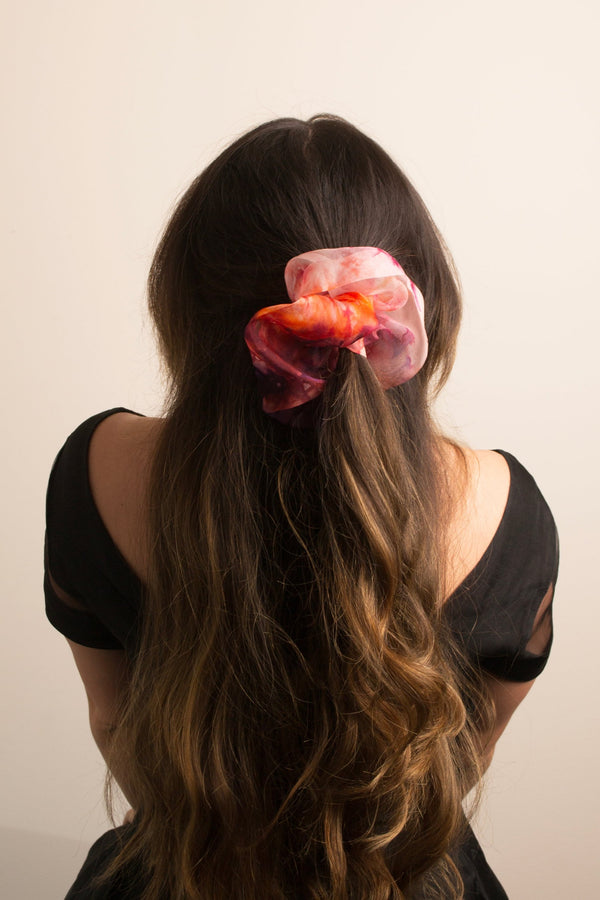 Mini Scrunchie In African Dusk Dye