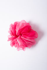 Micro Scrunchie In Neon Pink Tie-Dye