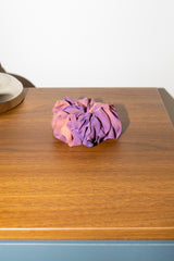 Micro Scrunchie In Purple Orange Reverse Tie-Dye