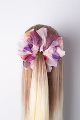 Mega Scrunchie In Rose Brown Ice Dye