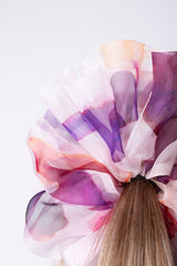Mega Scrunchie In Rose Brown Ice Dye