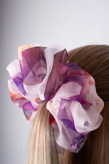 Mega Scrunchie In Rose Brown Ice Dye
