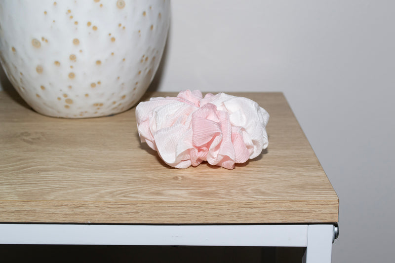 Micro Scrunchie In Candy Pink Tie-Dye