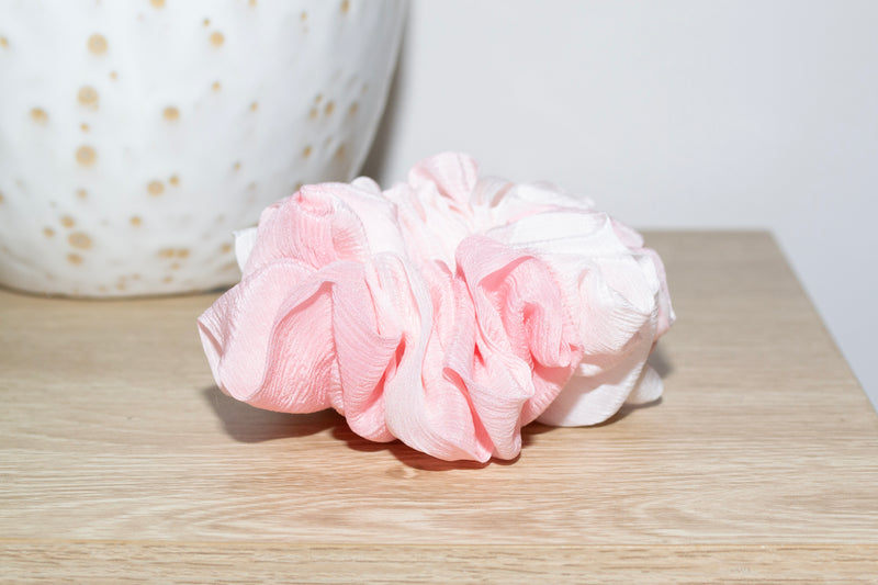 Micro Scrunchie In Candy Pink Tie-Dye
