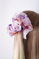 Mega Scrunchie In Rose Brown Ice Dye