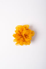 Micro Scrunchie In Yellow Poppy Crush Dye