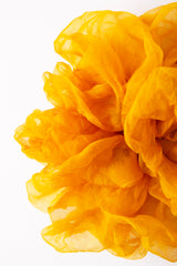 Micro Scrunchie In Yellow Poppy Crush Dye