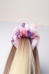 Mega Scrunchie In Rose Brown Ice Dye