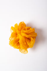 Micro Scrunchie In Yellow Poppy Crush Dye