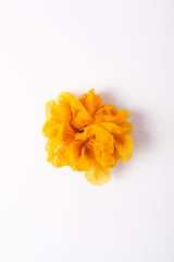 Micro Scrunchie In Yellow Poppy Crush Dye