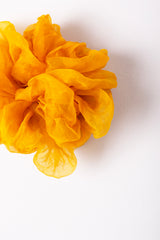 Micro Scrunchie In Yellow Poppy Crush Dye