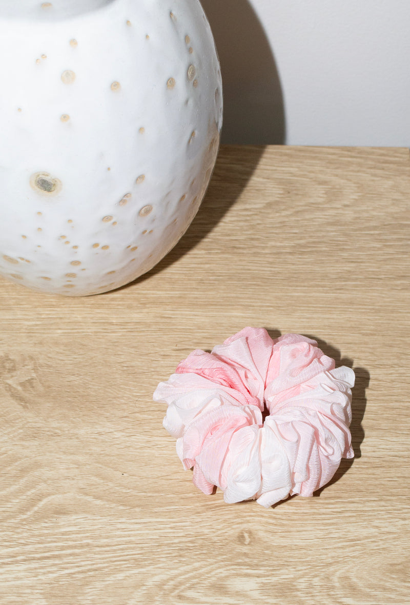 Micro Scrunchie In Candy Pink Tie-Dye