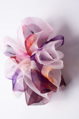 Mega Scrunchie In Rose Brown Ice Dye
