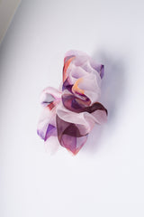 Mega Scrunchie In Rose Brown Ice Dye