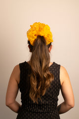 Mega Scrunchie In Yellow Poppy Crush Dye