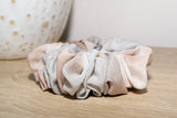 Micro Scrunchie In Taupe Grey Double Tie-Dye