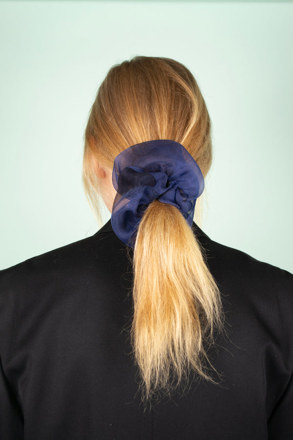 Mini Scrunchie In Tie-Dye Ulysses Butterfly Silk Organza