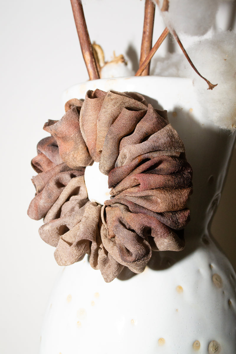 Micro Scrunchie In Bark Ice Dye