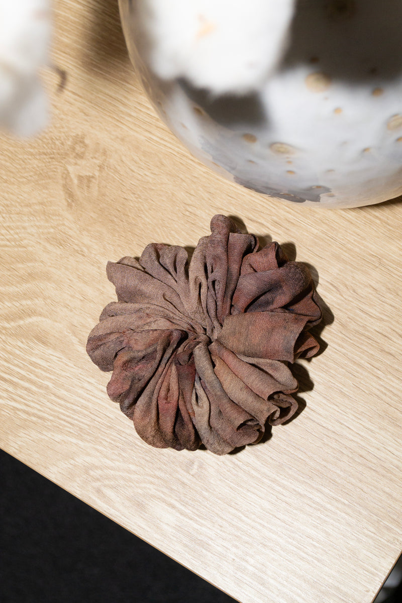 Micro Scrunchie In Bark Ice Dye
