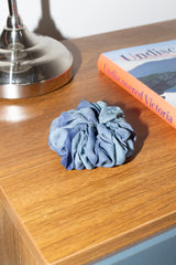 Micro Scrunchie In Evening Blues Reverse Tie-Dye