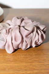 Micro Scrunchie In Antique Rose Reverse Tie-Dye