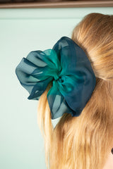 Giga Scrunchie in Emerald Blue Duo