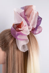 Giga Scrunchie in Rose Brown Ice Dye
