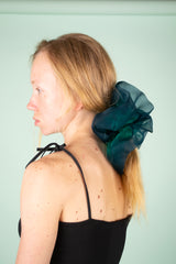 Giga Scrunchie in Emerald Blue Duo