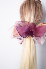 Giga Scrunchie in Rose Brown Ice Dye