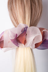 Giga Scrunchie in Rose Brown Ice Dye