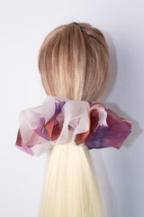 Giga Scrunchie in Rose Brown Ice Dye