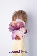 Giga Scrunchie in Rose Brown Ice Dye