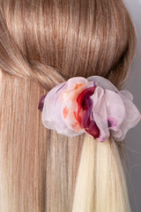 Micro Scrunchie In Rose Brown Ice Dye