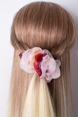 Micro Scrunchie In Rose Brown Ice Dye