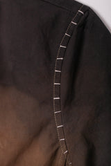 Cotton Long Sleeves Hand-Dyed Brown Shirt