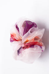 Micro Scrunchie In Rose Brown Ice Dye