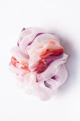 Micro Scrunchie In Rose Brown Ice Dye