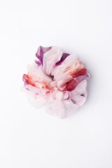Micro Scrunchie In Rose Brown Ice Dye