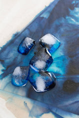 Mini Scrunchie In Frost Bloom Ice Dye