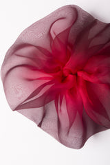 Mini Scrunchie In Blood Plum Dip Dye
