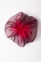 Mini Scrunchie In Blood Plum Dip Dye