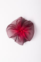 Mini Scrunchie In Blood Plum Dip Dye