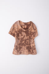 Reverse Tie-Dye Cropped Tee - ONE-OFF
