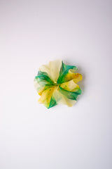Giga Scrunchie in Golden Wattle Ice Dye